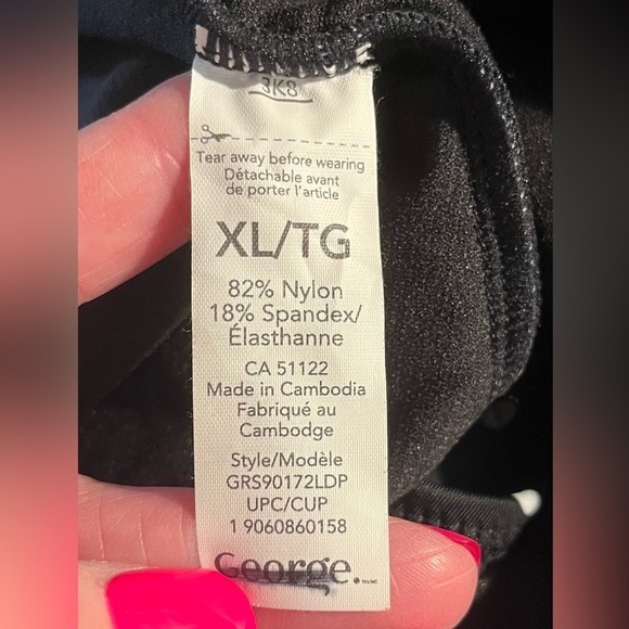 NWOT George Women’s One Piece Swimsuit - Picture 3 of 4